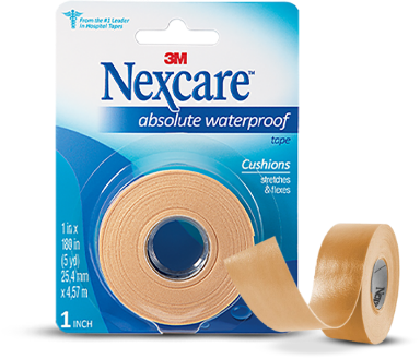 Cinta a Prueba de Agua Nexcare® Ayuda a prevenir ampollas.