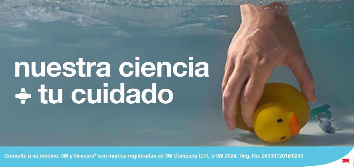 Nexcare(r): Nuestra ciencia más tu cuidado.
